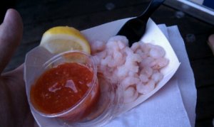 Shrimp cocktail from Pier Market Seafood