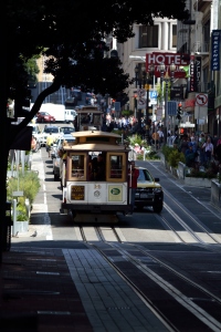 Cable car at Powell St.