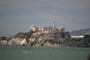 Alcatraz, the infamous prison.  Also known as "The Rock".